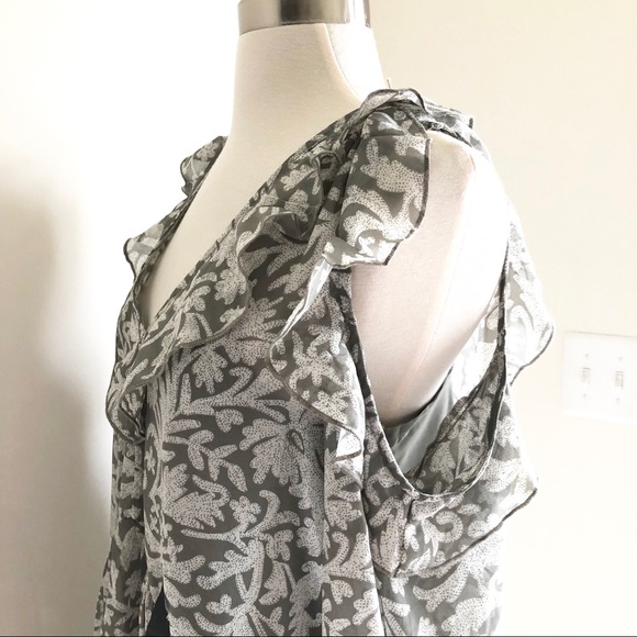 Lucky Brand, Cold Shoulder Floral Dress, M - Picture 5 of 8